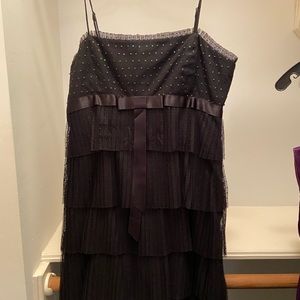 Vintage BCBG babydoll black dress